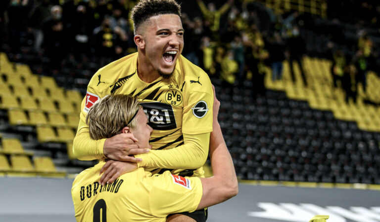 Bundesliga round-up: Leipzig top, Dortmund win the derby and Bayern score five
