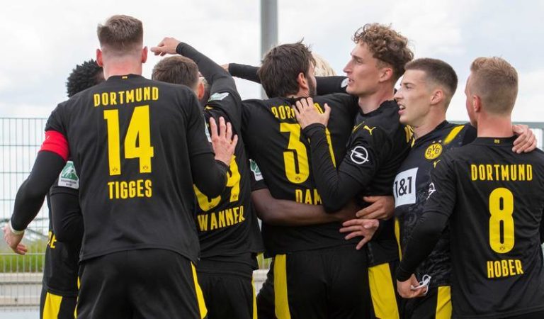 German Regionalliga West round-up: Dortmund II on the brink of promotion after Essen lose to 10-man Koln II; Ahlen off the bottom after crucial win