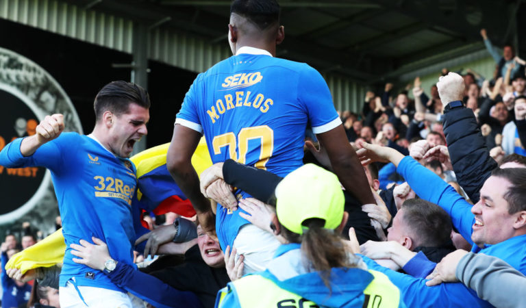 Scottish Premiership round-up: Wins for Rangers, Celtic and Dundee United at the top end of the table whilst Hearts trip up